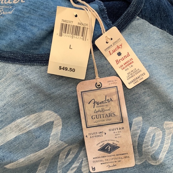 Lucky Brand Fender Japan Tee NWT - Picture 5 of 6